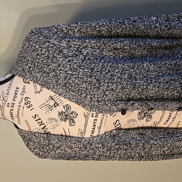 Grey/Black Cardigan With Buttons - Picture 6 of 7